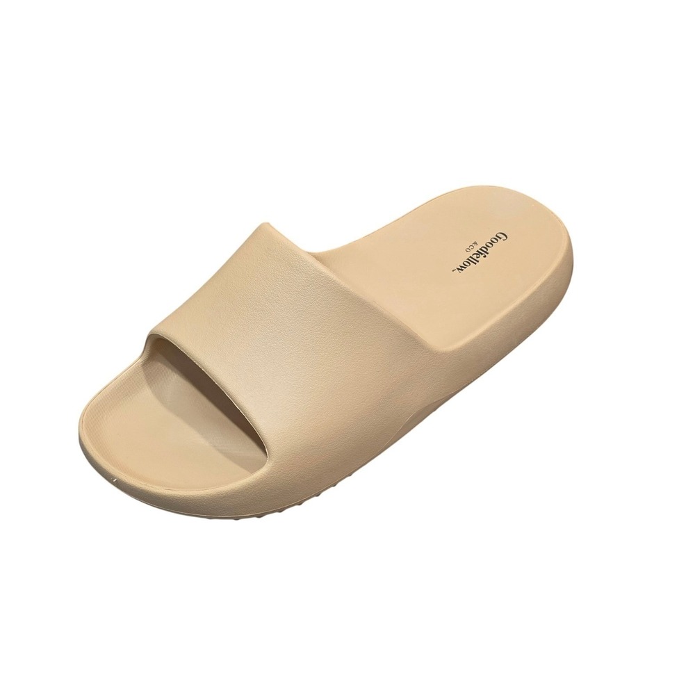 Goodfellow & Co Mens Kendrix Slide‎ Sandals Beige Tan Slip On Shoes